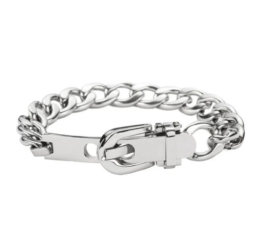 Belt Bracelet Silver