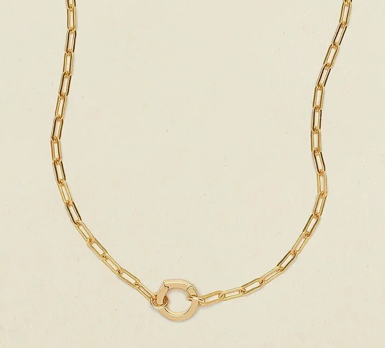 Roxy Lock Charm Necklace